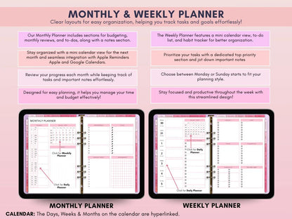 All-in-One Aesthetic Digital Planner 2026,2027,2028
